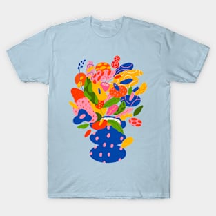 Vase With Flower Hand Drawn T-Shirt